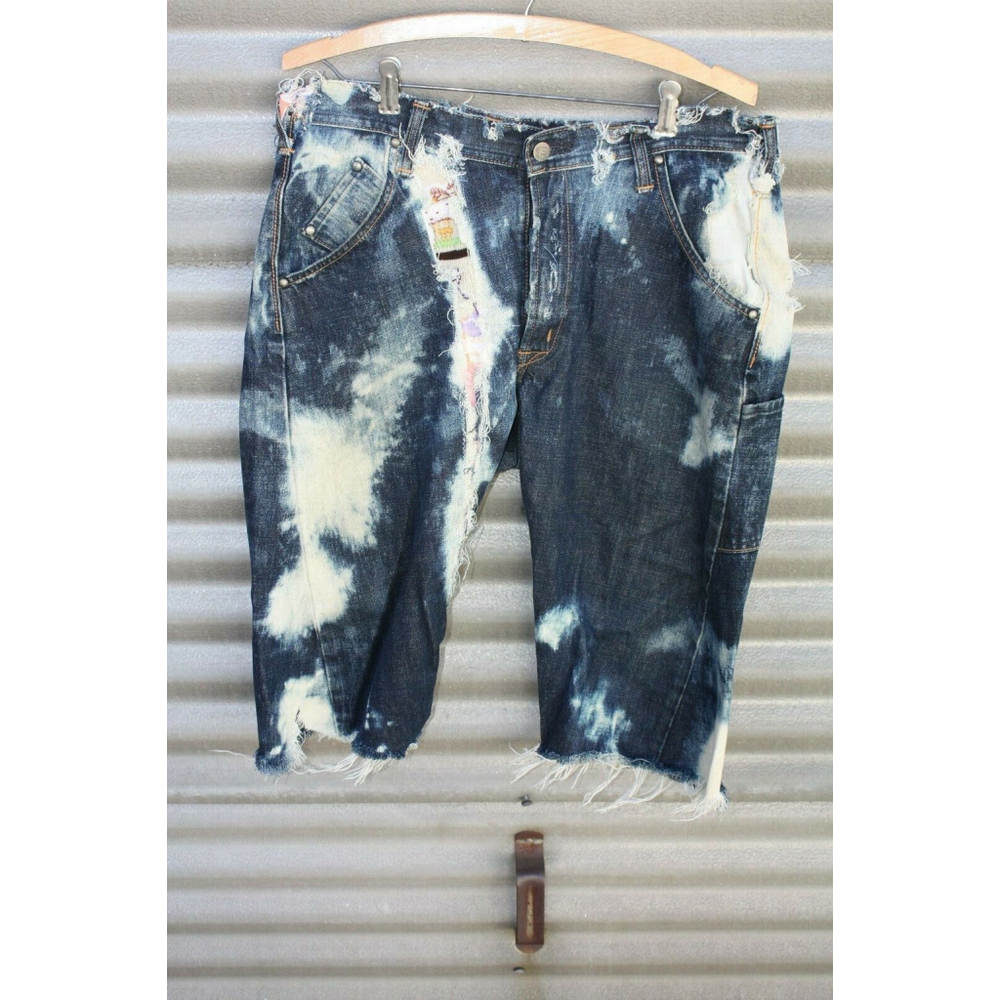 EDWIN E-FUNCTION JEANS for MEN Distress Wash Zippered